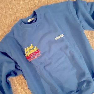 Blue Madhappy Local Optimist Hotline sweatshirt